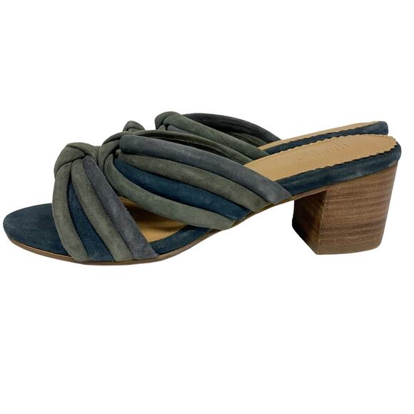 Crevo Womens Size 8 Rubie Suede Knotted Slip-On Heeled Sandal - Picture 6 of 6